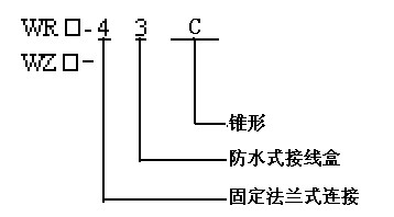 錐(zhuī)形管法蘭(lán)連接熱電(diàn)偶（熱電阻(zǔ)）型譜