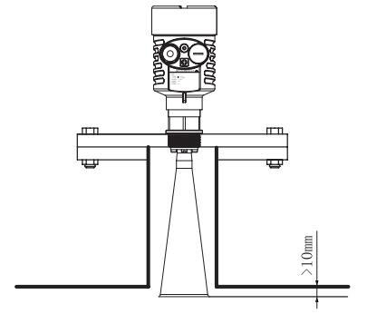 調頻雷達(da)物位/液位計安(ān)裝圖