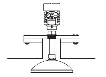 抛物面(miàn)雷達物(wù)位計安(ān)裝圖