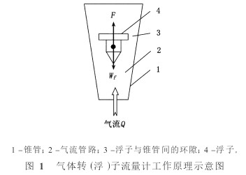 轉子流量計工作(zuò)原理圖