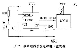 電磁(cí)流量計微處(chu)理器系統電(diàn)源電壓監視(shi)器圖示