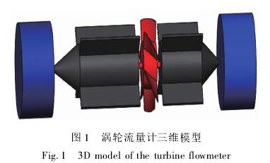 渦(wō)輪流量(liàng)計三維(wei)模型圖(tú)