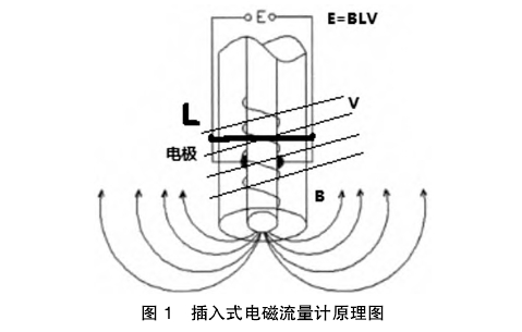 插入式(shì)電磁流(liu)量計原(yuan)理圖示(shi)