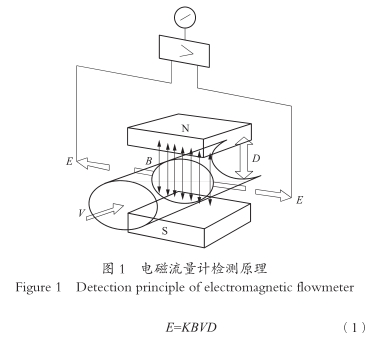 電(dian)磁流量(liang)計檢測(ce)原理圖(tu)示