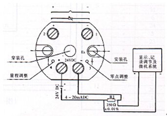 熱(rè)電偶一體化溫度(du)變送器接線圖