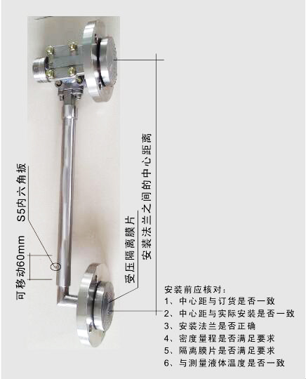 側裝型差壓(ya)式密度計圖示