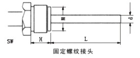 雙金屬溫度(dù)計固定螺紋管接(jiē)頭