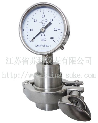 衛生型隔膜(mo)壓力表